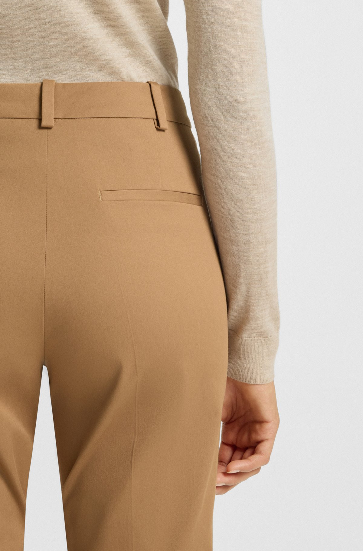 REGULAR-FIT TROUSERS IN STRETCH-COTTON TWILL - 5
