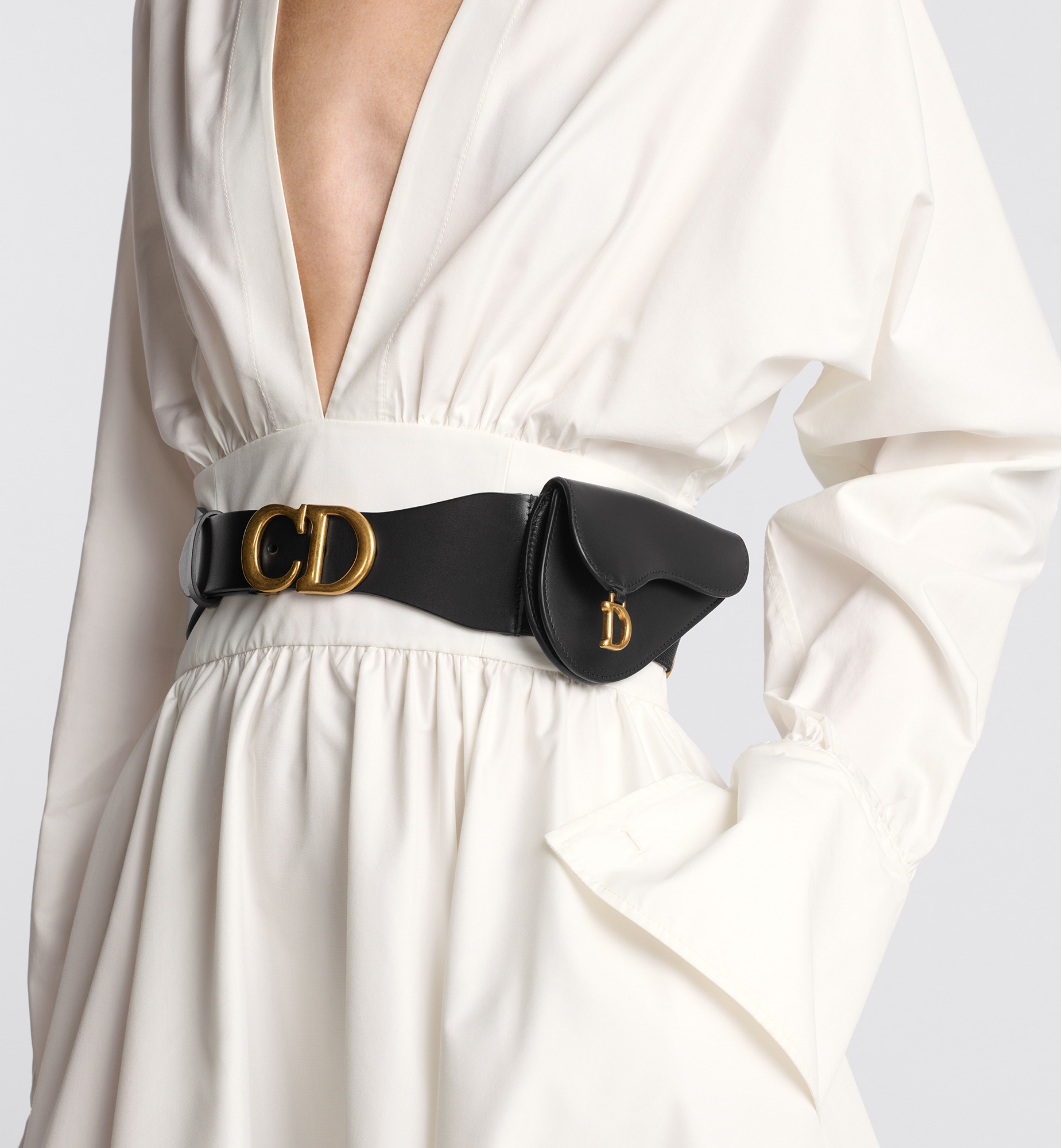 Dior SADDLE ベルト Reversible Saddle Belt Golden Saddle and Caramel Beige