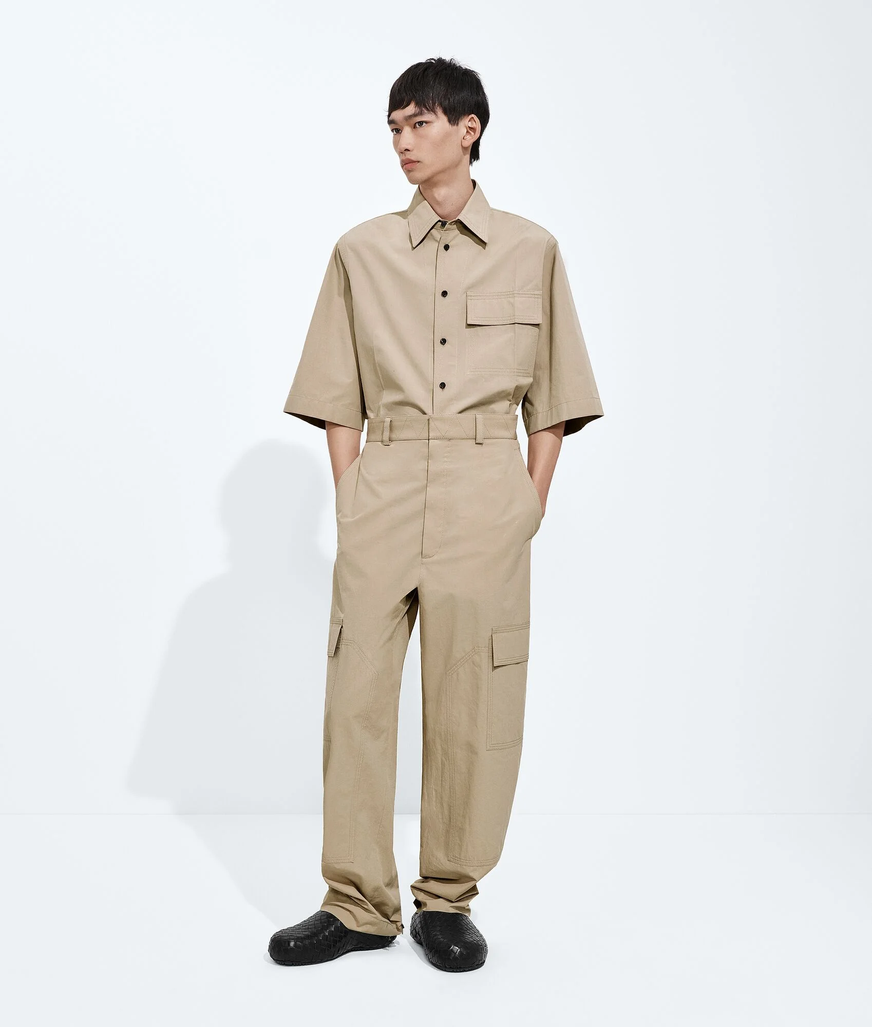 Cotton Toile Cargo Pants - 1