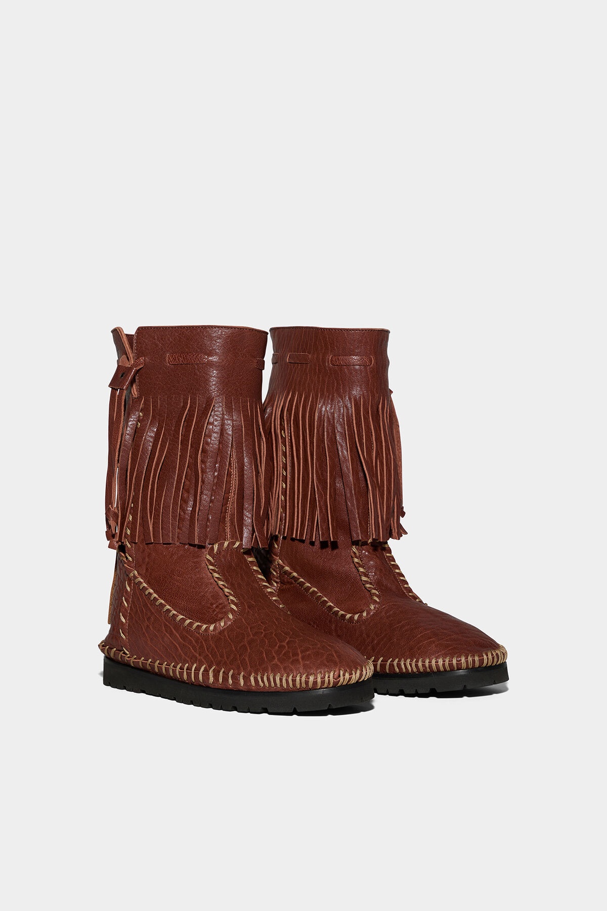 FRINGES ANKLE BOOTS - 3