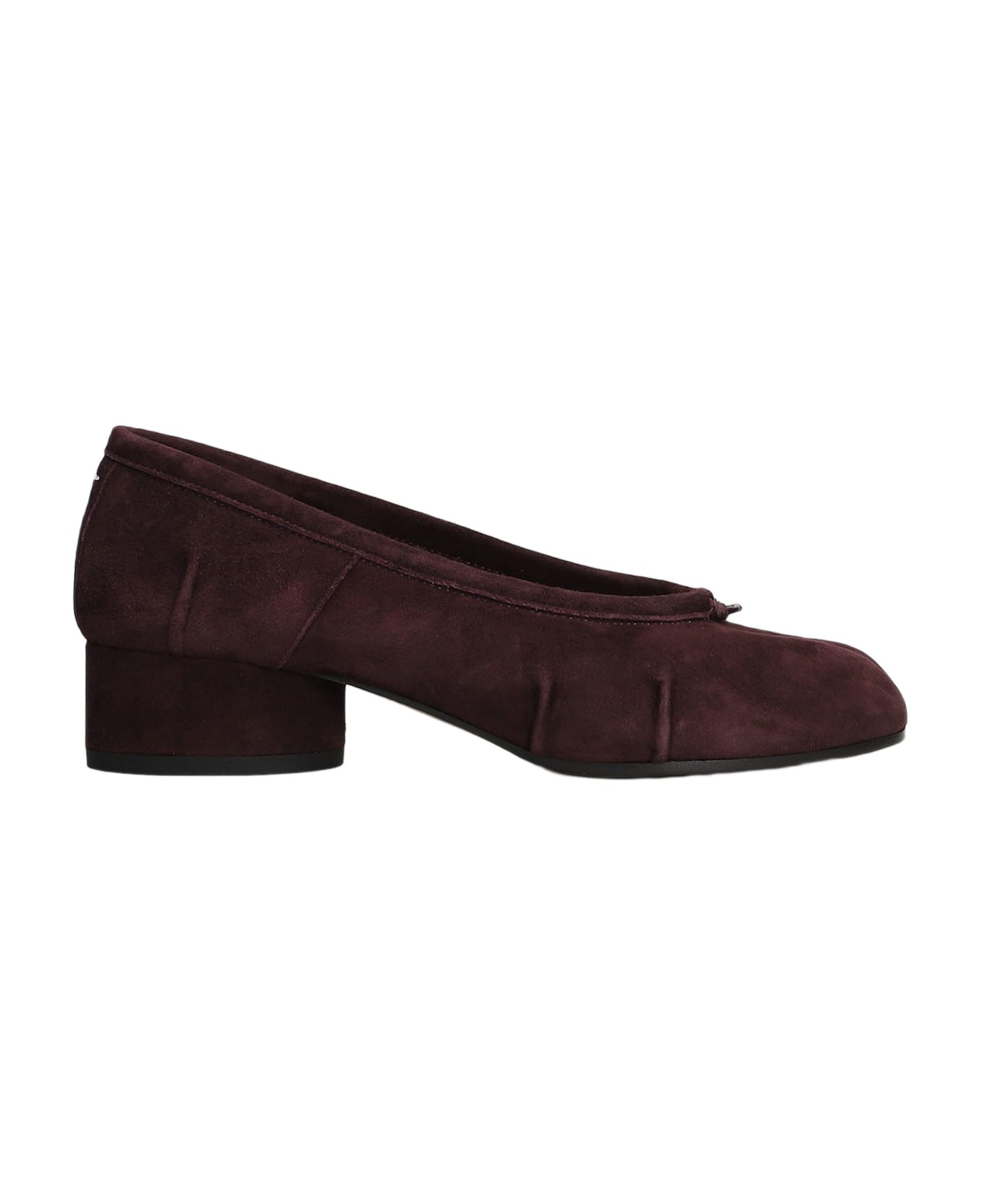 Tabi Ballet Flats In Viola Suede - 1