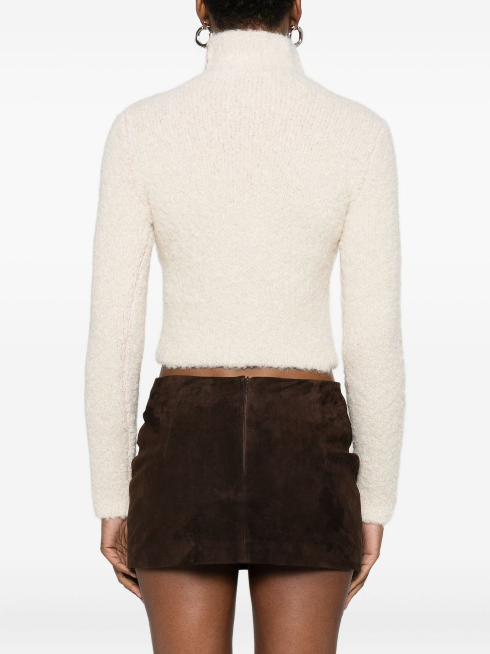 zip-front cardigan - 4