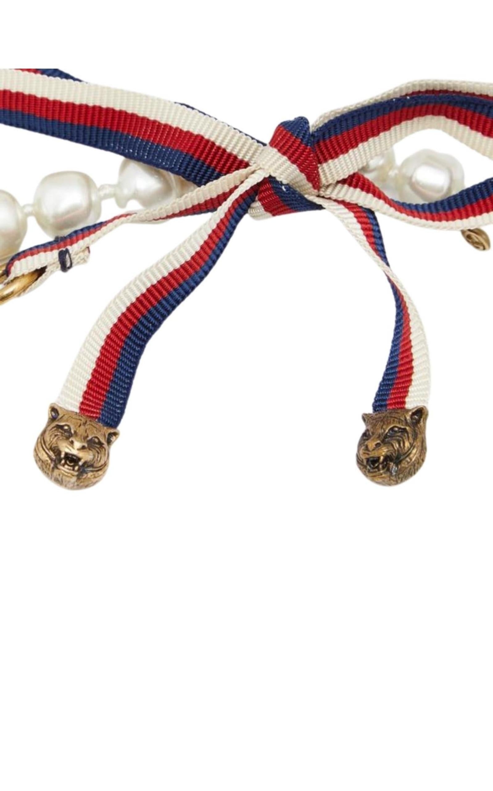 White Faux Pearls Necklace - 4
