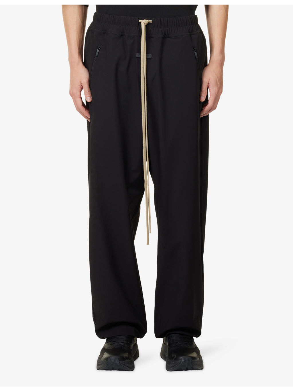 De-Bossed Logo Drawstring-Waist Shell Joggers - 3