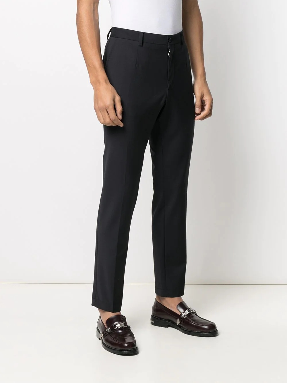 tapered-leg tailored trousers - 3