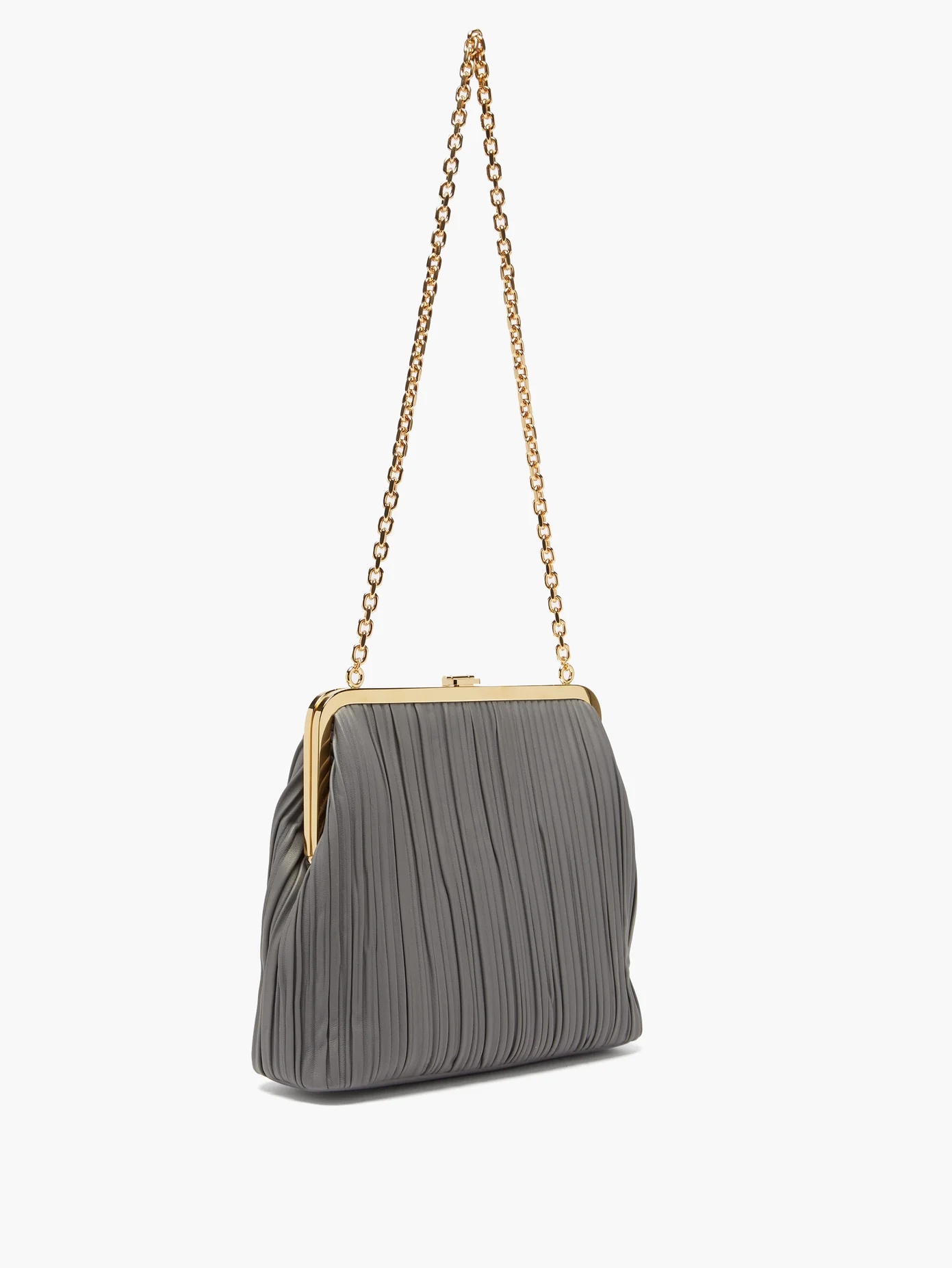 Susannah pleated nappa-leather handbag - 4