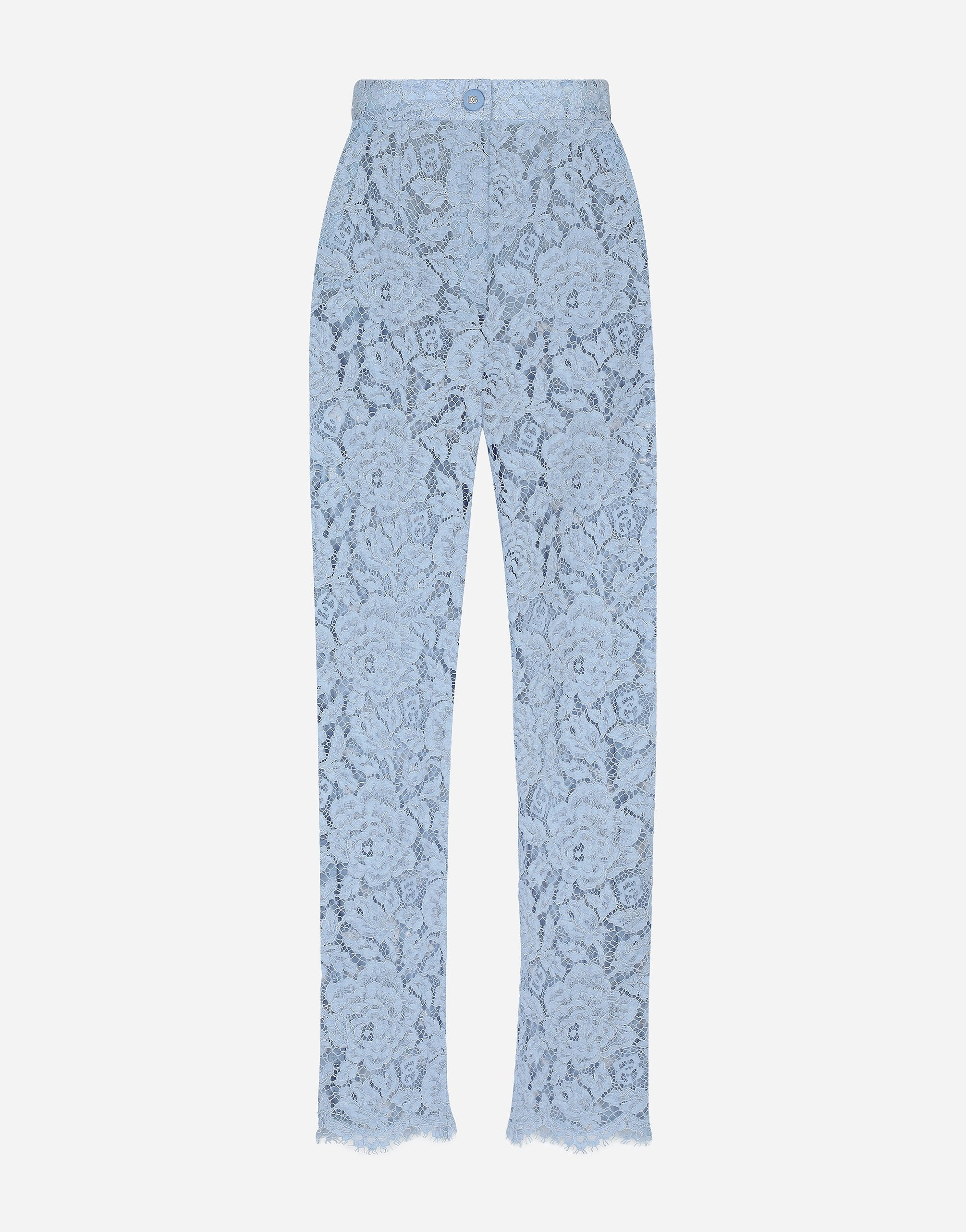 パンツ Dolce & Gabbana Dolce Gabbana Cordonetto Lace Trousers Cordonetto lace trousers in Black for Men | Dolce&Gabbana®