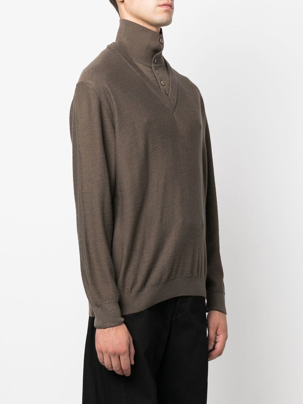 long-sleeve roll-neck jumper - 3