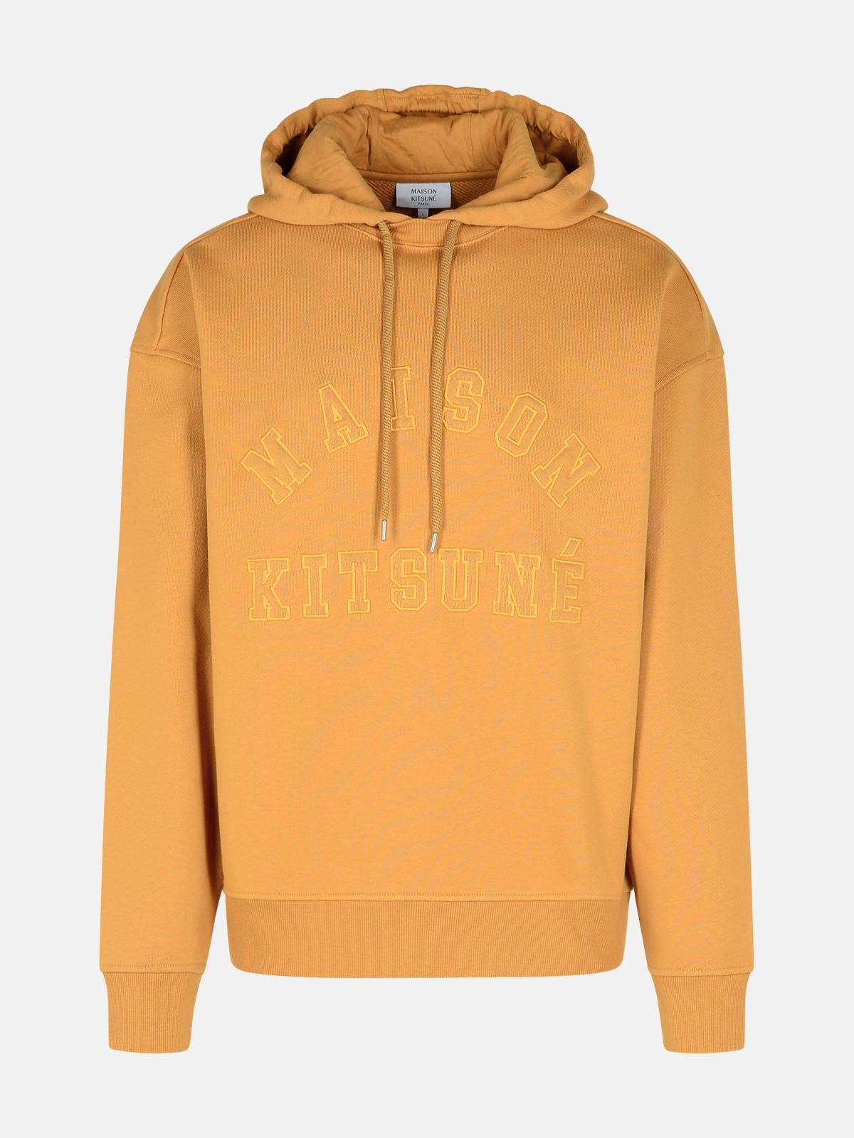 'VARSITY' BEIGE COTTON SWEATSHIRT - 1