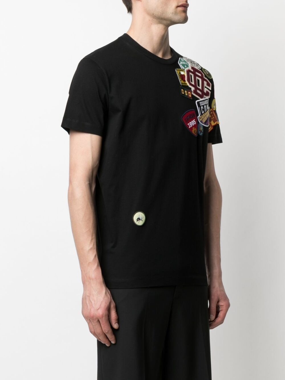 embroidered logo patch T-shirt - 3