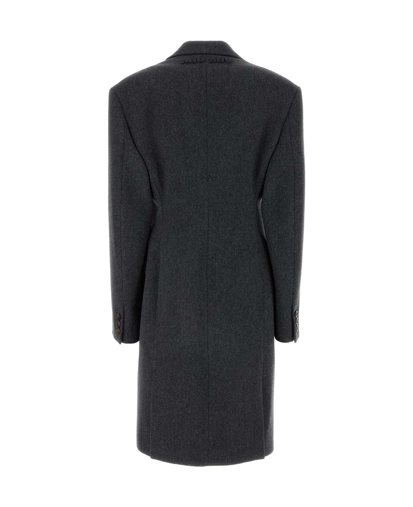 Dark Grey Wool Coat - 2