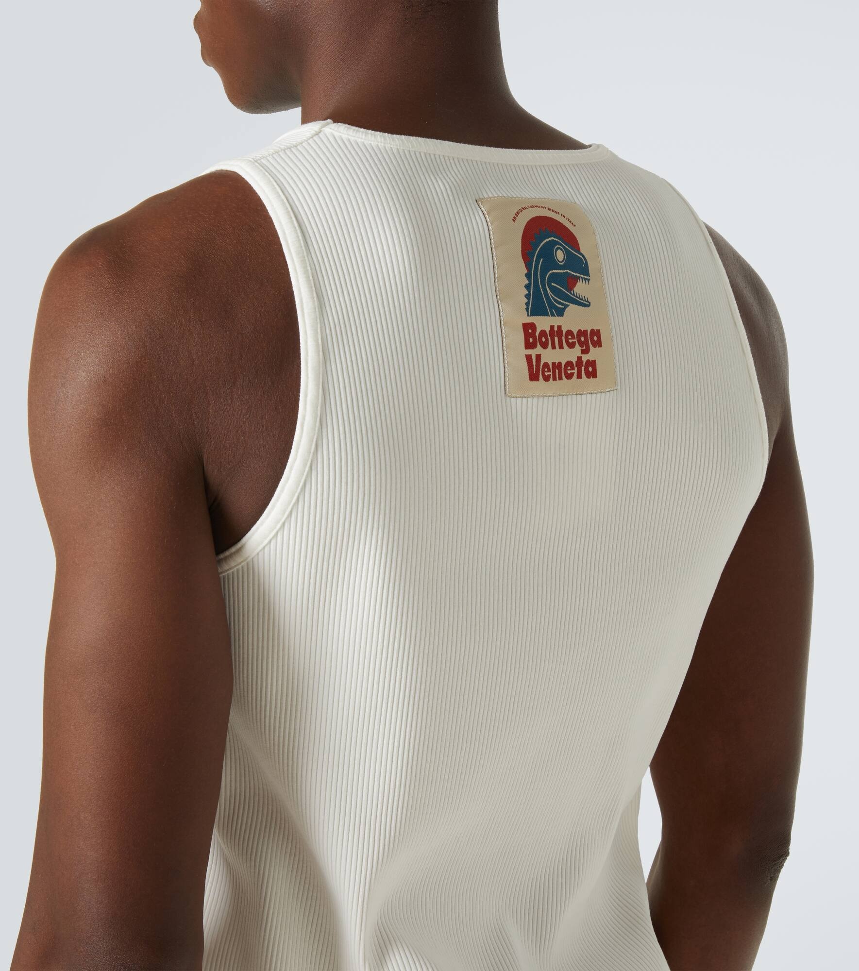 Cotton-blend jersey tank top - 6