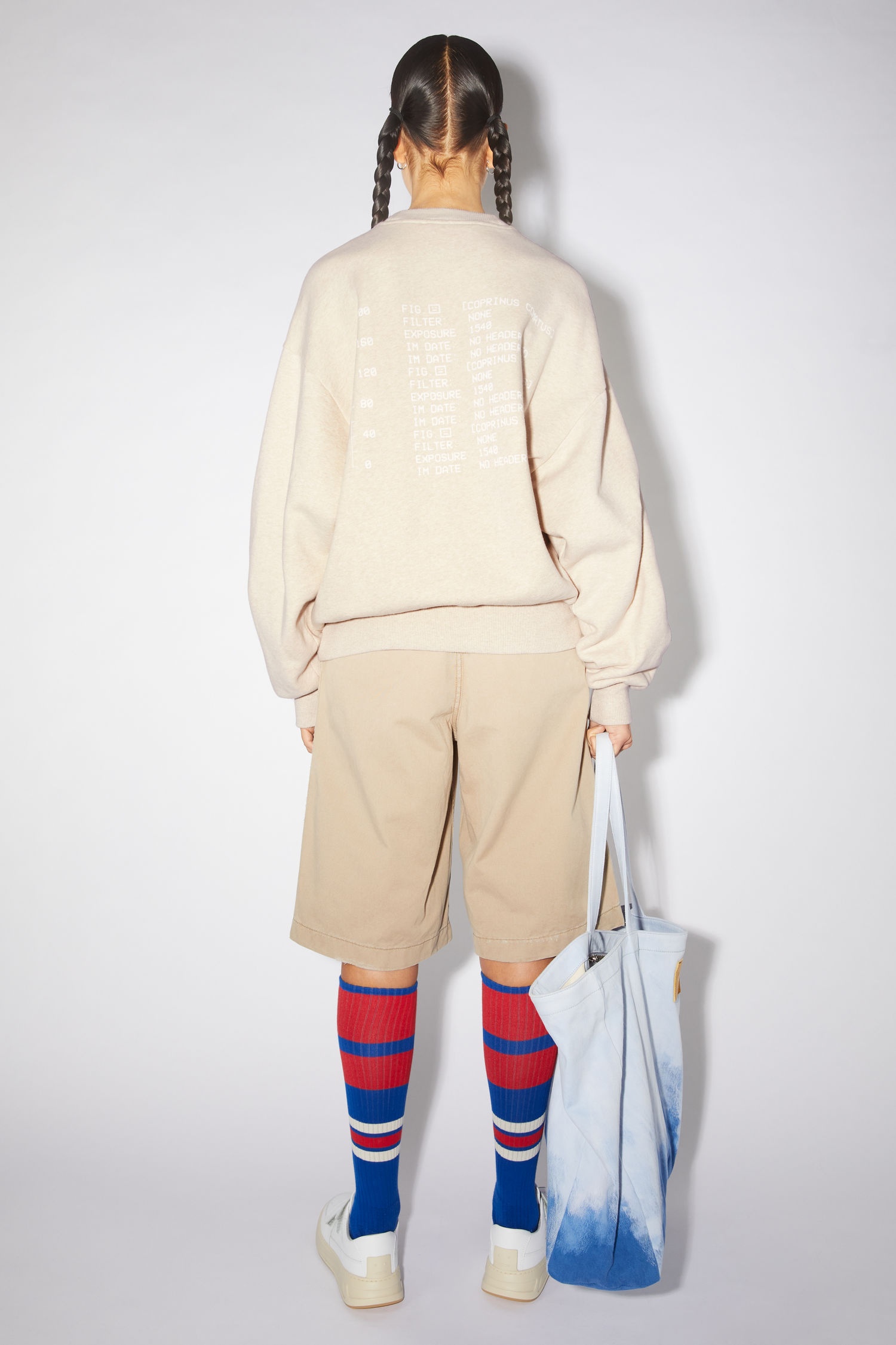 Crew neck sweatshirt - Oatmeal melange - 3