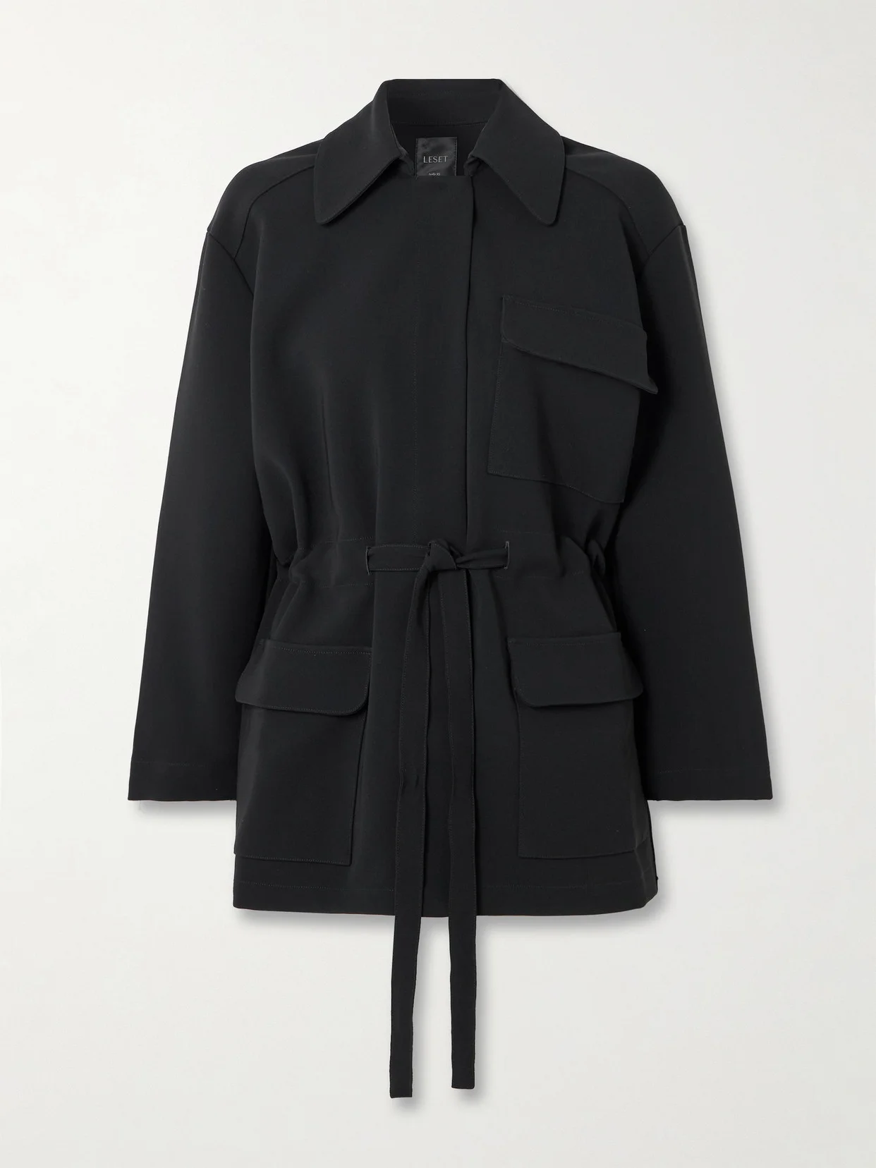Arielle Belted Crepe Jacket - 1
