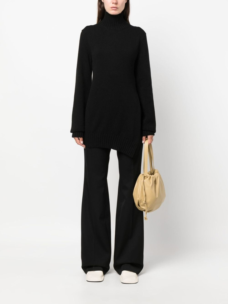 Jil Sander wool-cotton wide-leg trousers outlook