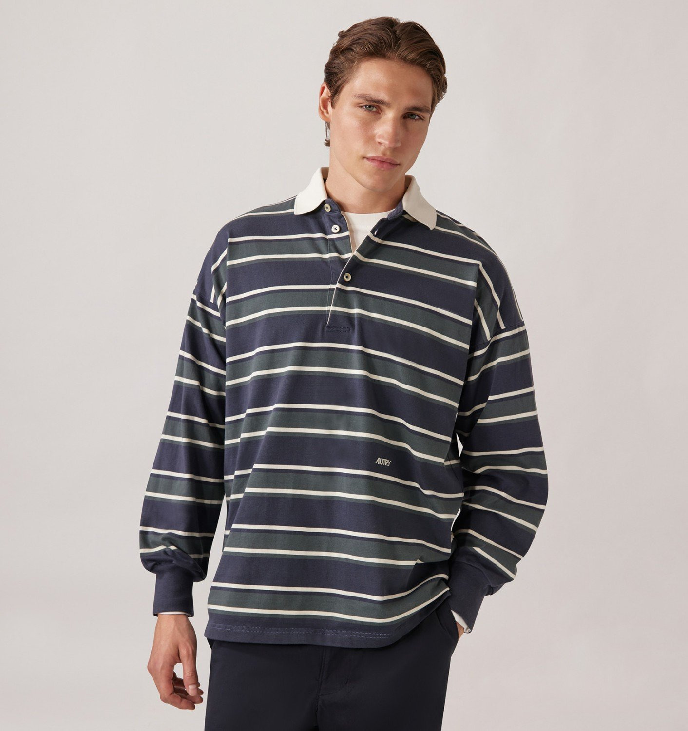 UNISEX STRIPED RUGBY POLO - 2