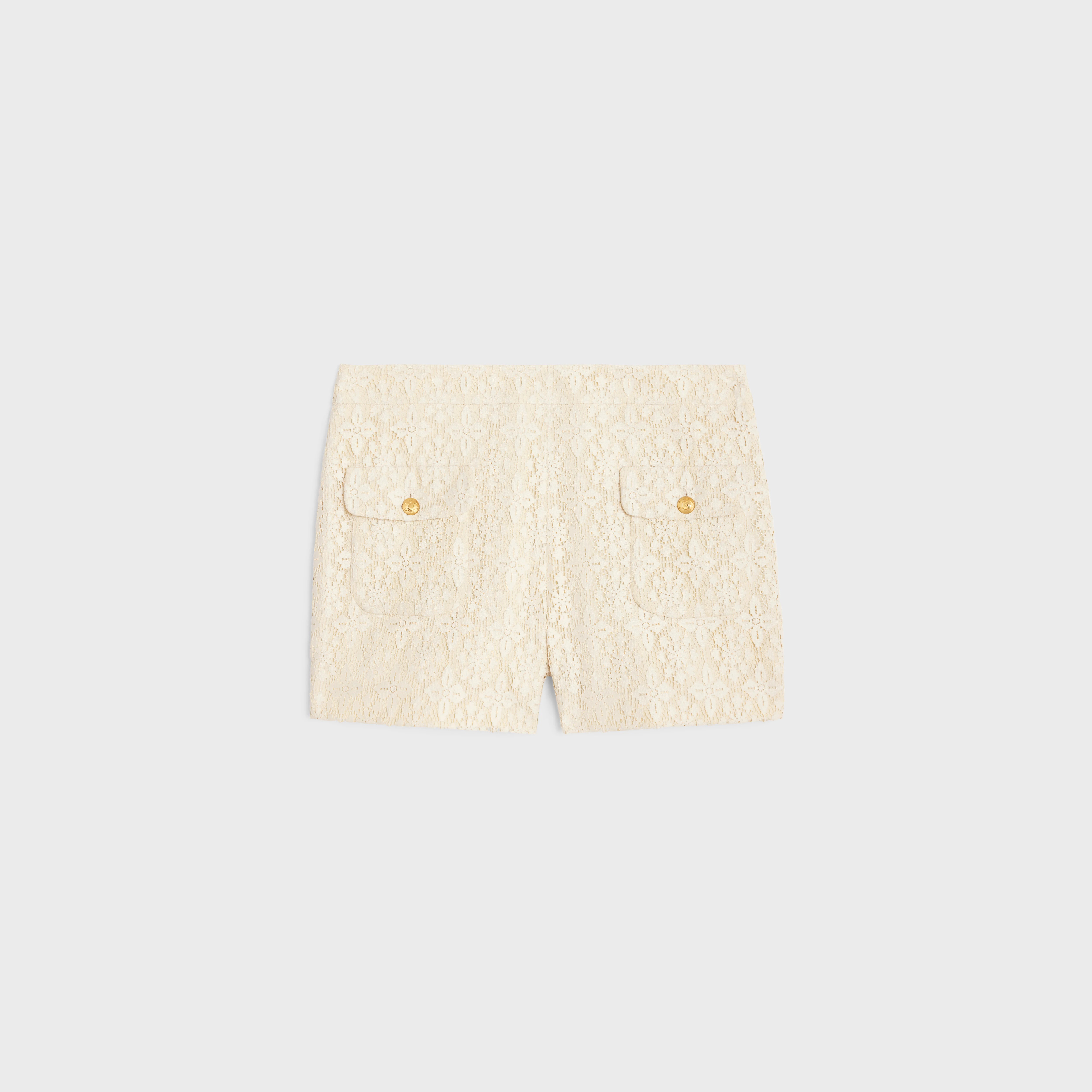 romy mini shorts in lace cotton - 1