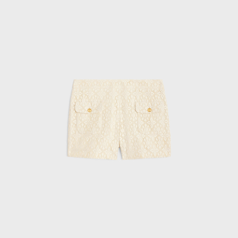 romy mini shorts in lace cotton 1