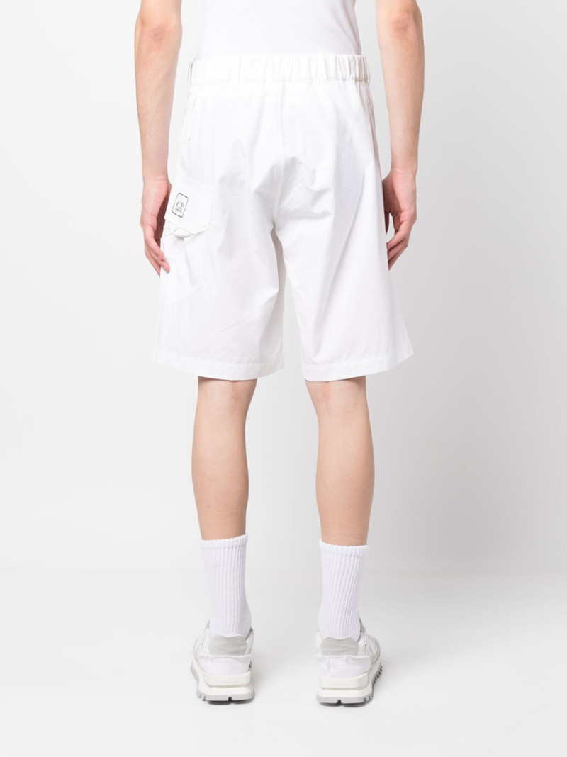 logo-print belted-waist shorts 4