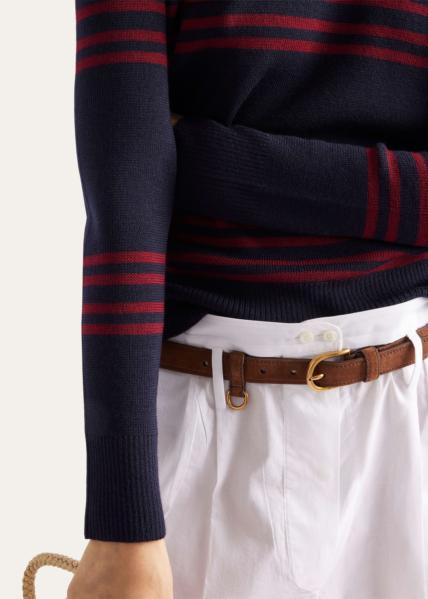 Striped Wool Turtleneck Sweater - 4