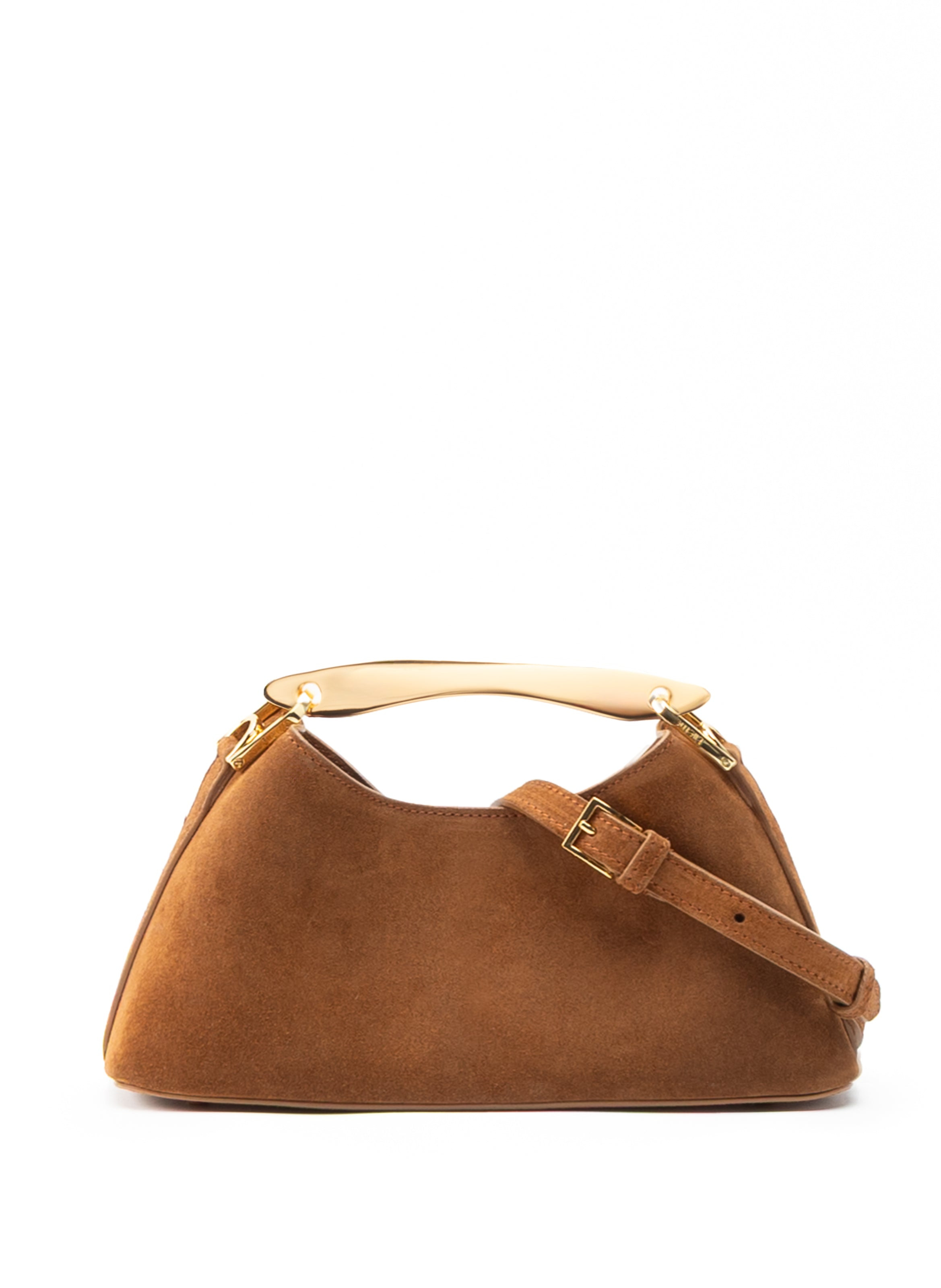 Mini Boomerang Suede Cognac - 3
