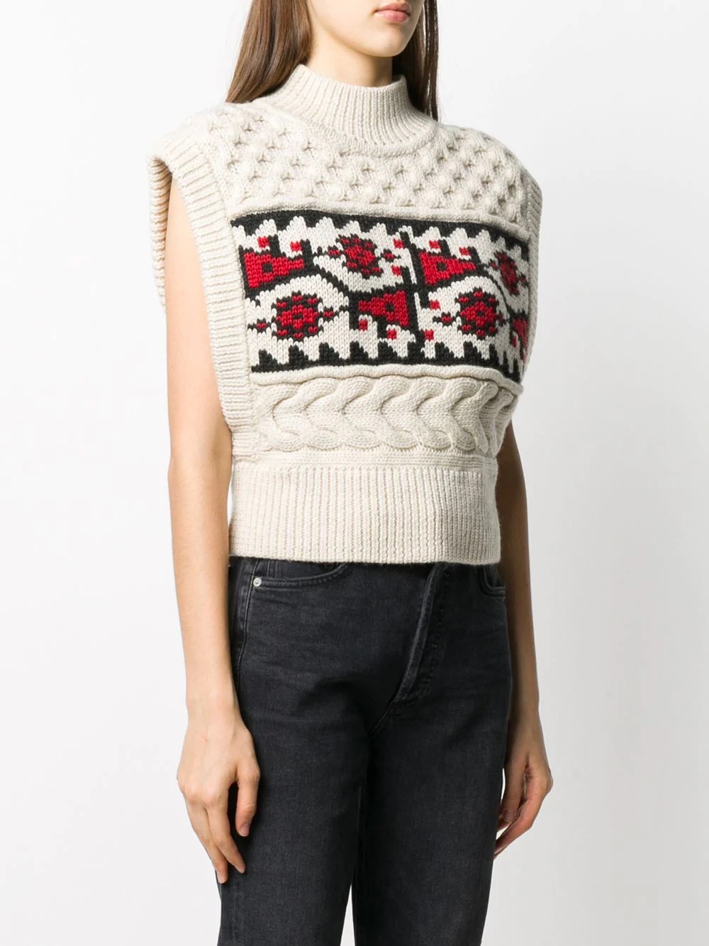 sleeveless knit jumper - 3