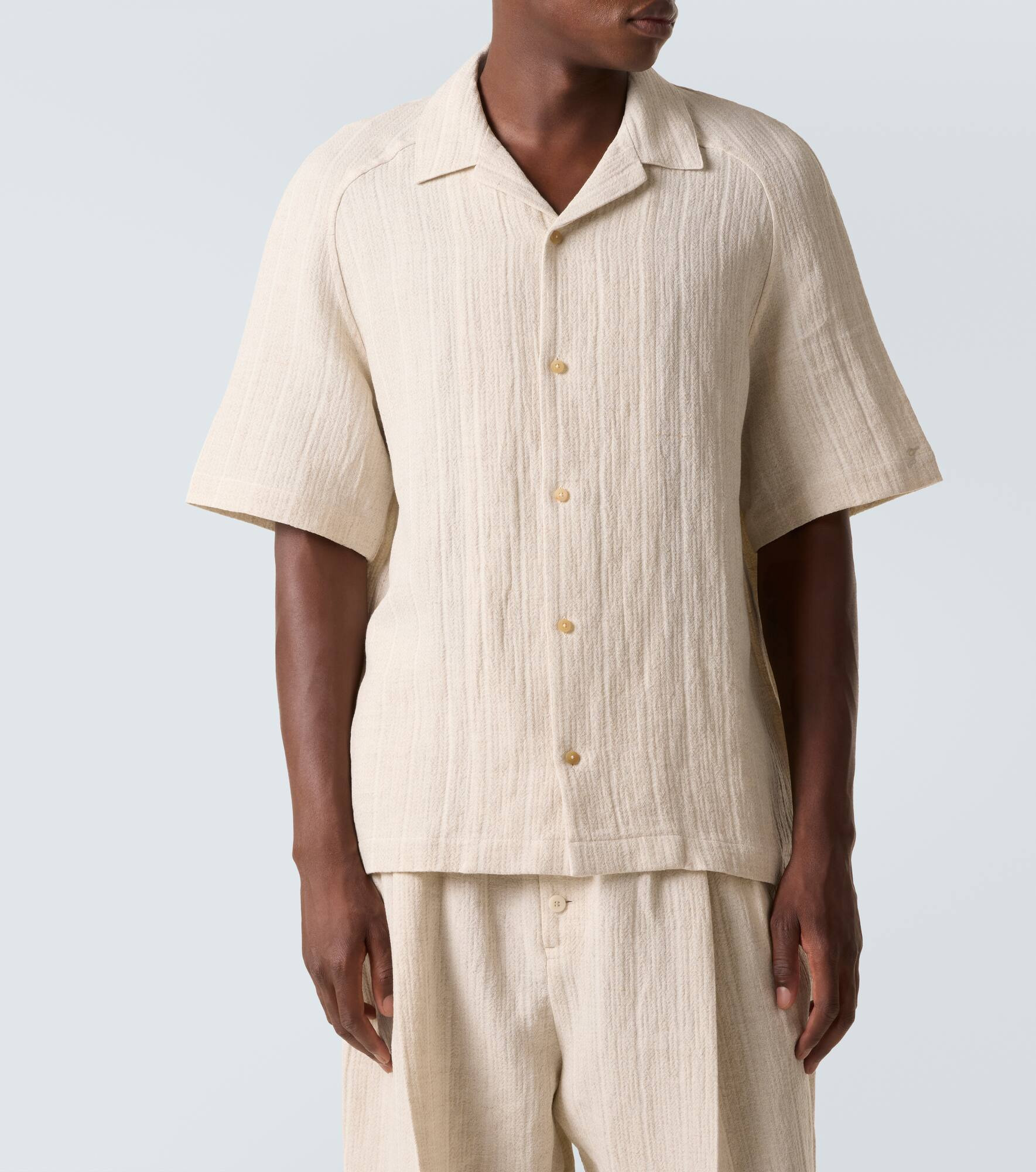 Fonccio jacquard bowling shirt - 3