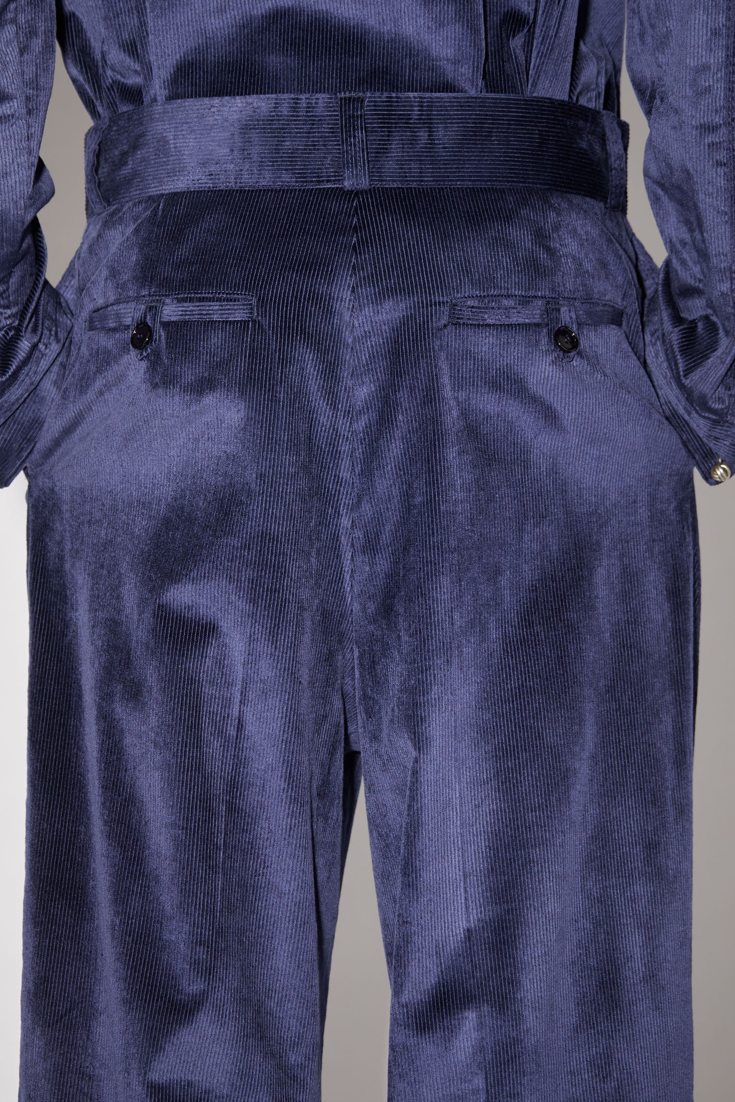 Wide leg trousers - Evening blue - 6