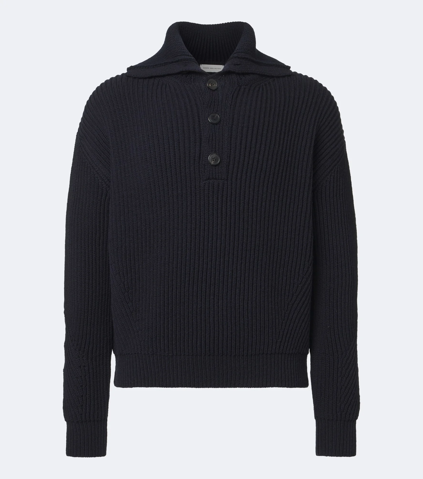 Ribbed-knit wool sweater - 1