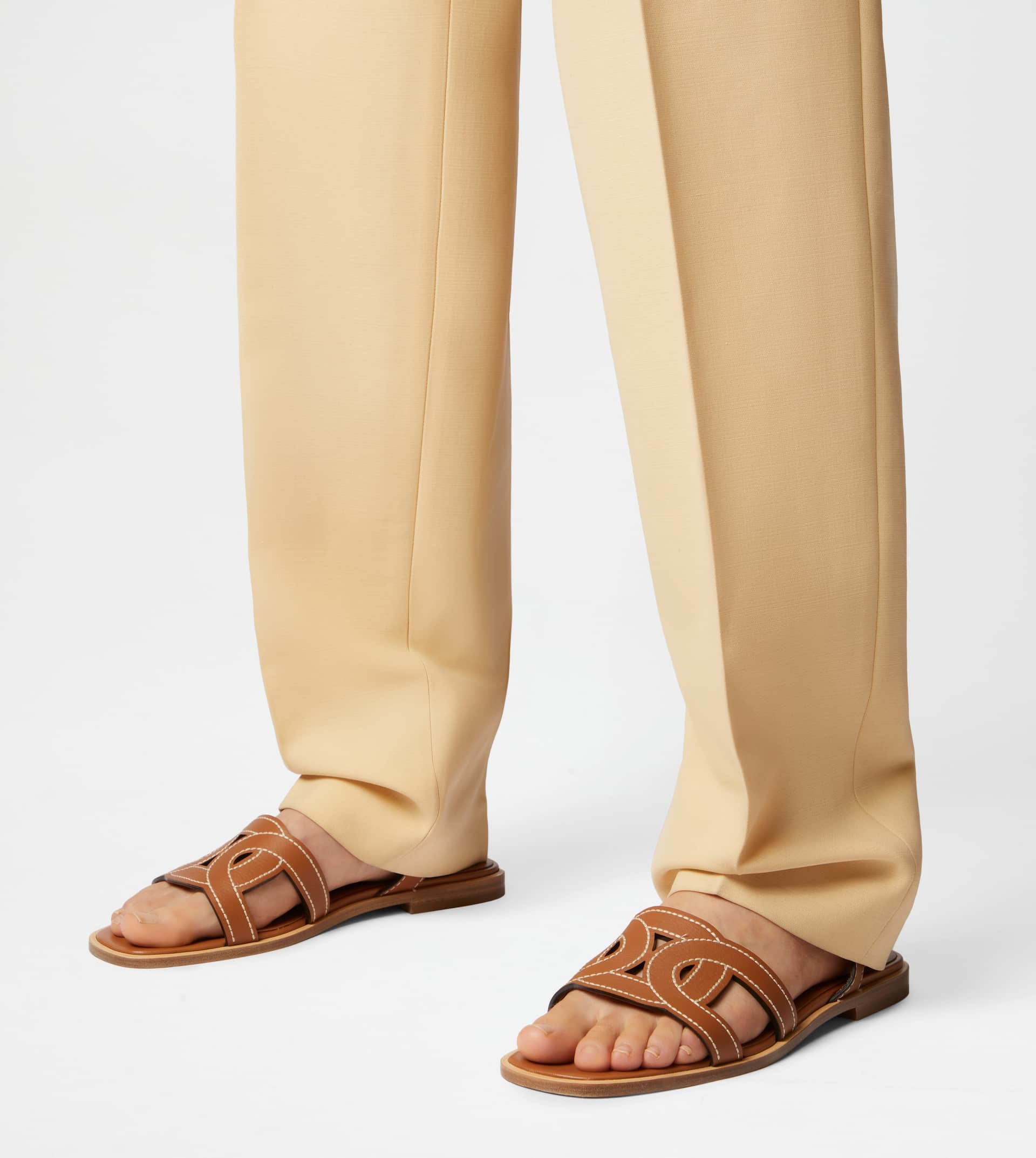 KATE SANDALS IN LEATHER - BROWN - 2