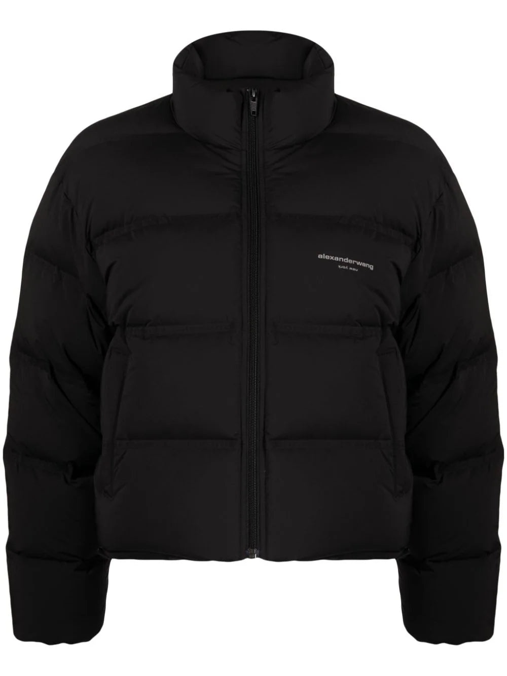 ALEXANDER WANG Women Jacquard Channel Cropped Puffer W/ Reflective Logo - 5