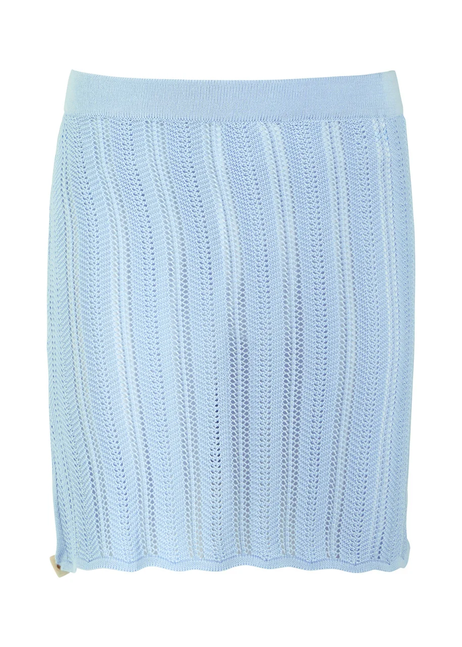 Baobab Corsica Pointelle-knit Mini Skirt - 1