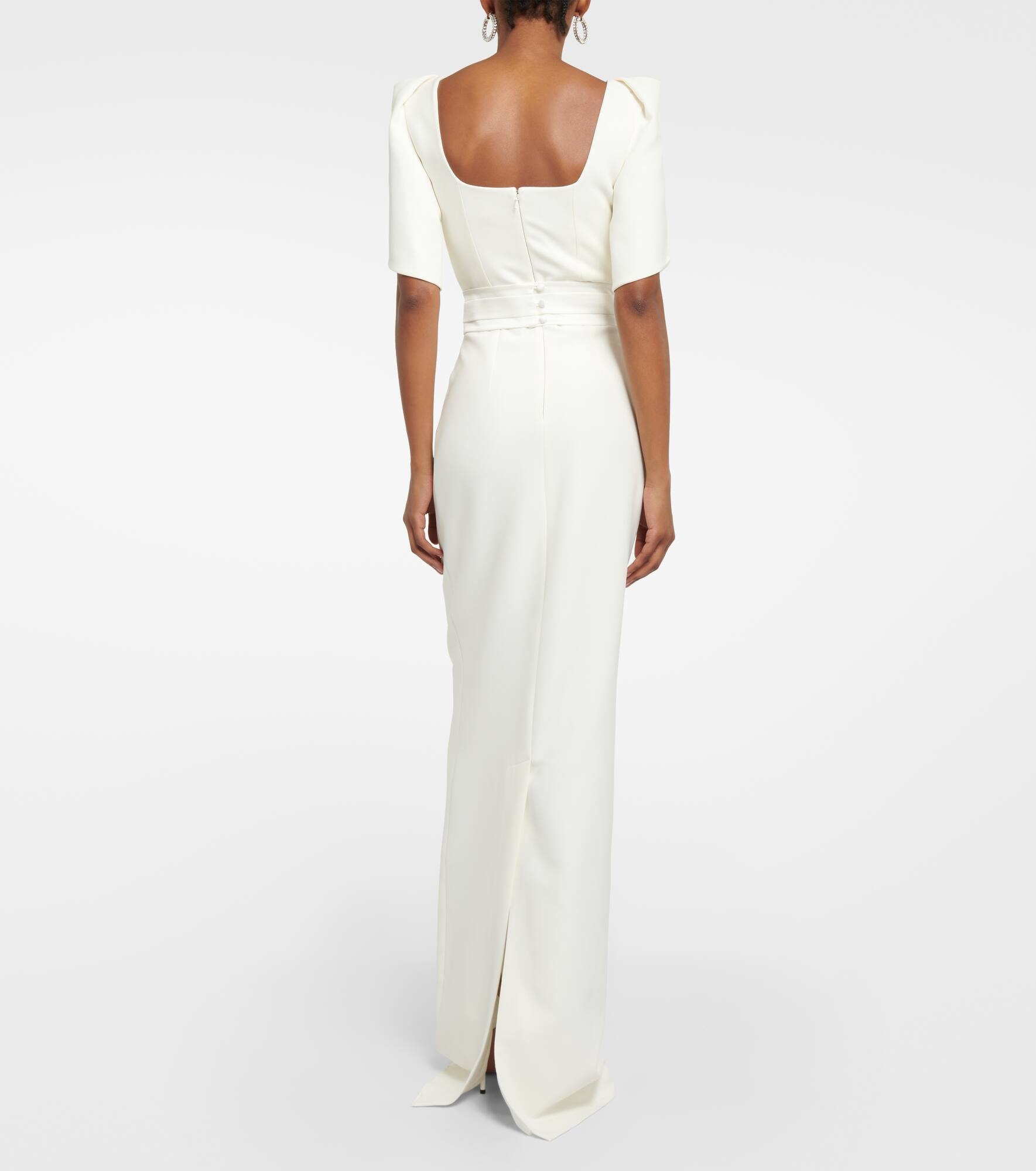 Crêpe bridal gown - 3