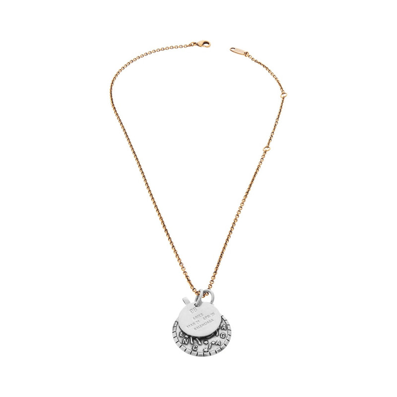 BALENCIAGA Horoscope Aries Necklace in Gold/silver outlook