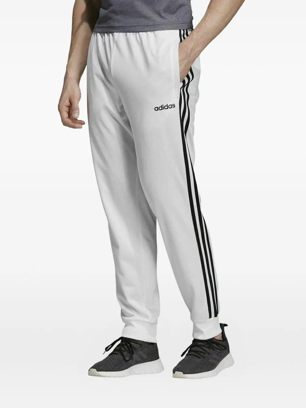 three-stripes tapered track pants - 1