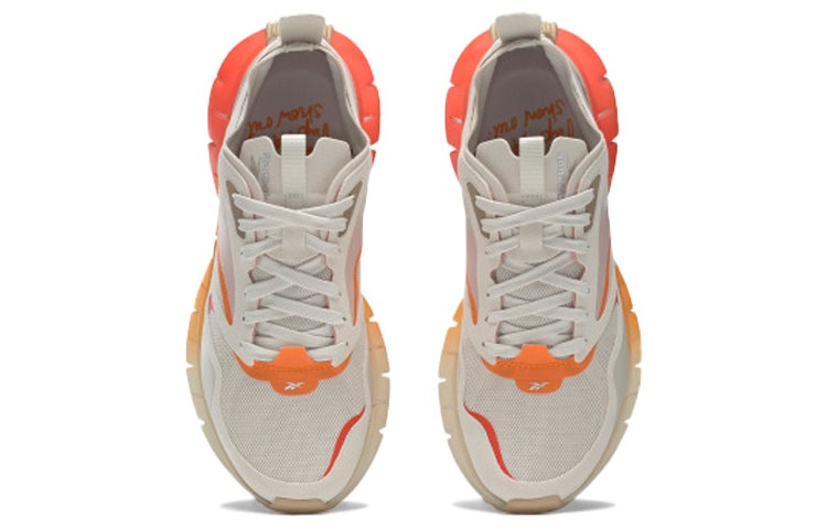 (WMNS) Reebok Zig Kinetica Horizon 'Alabaster Carotene' FW6269 - 5