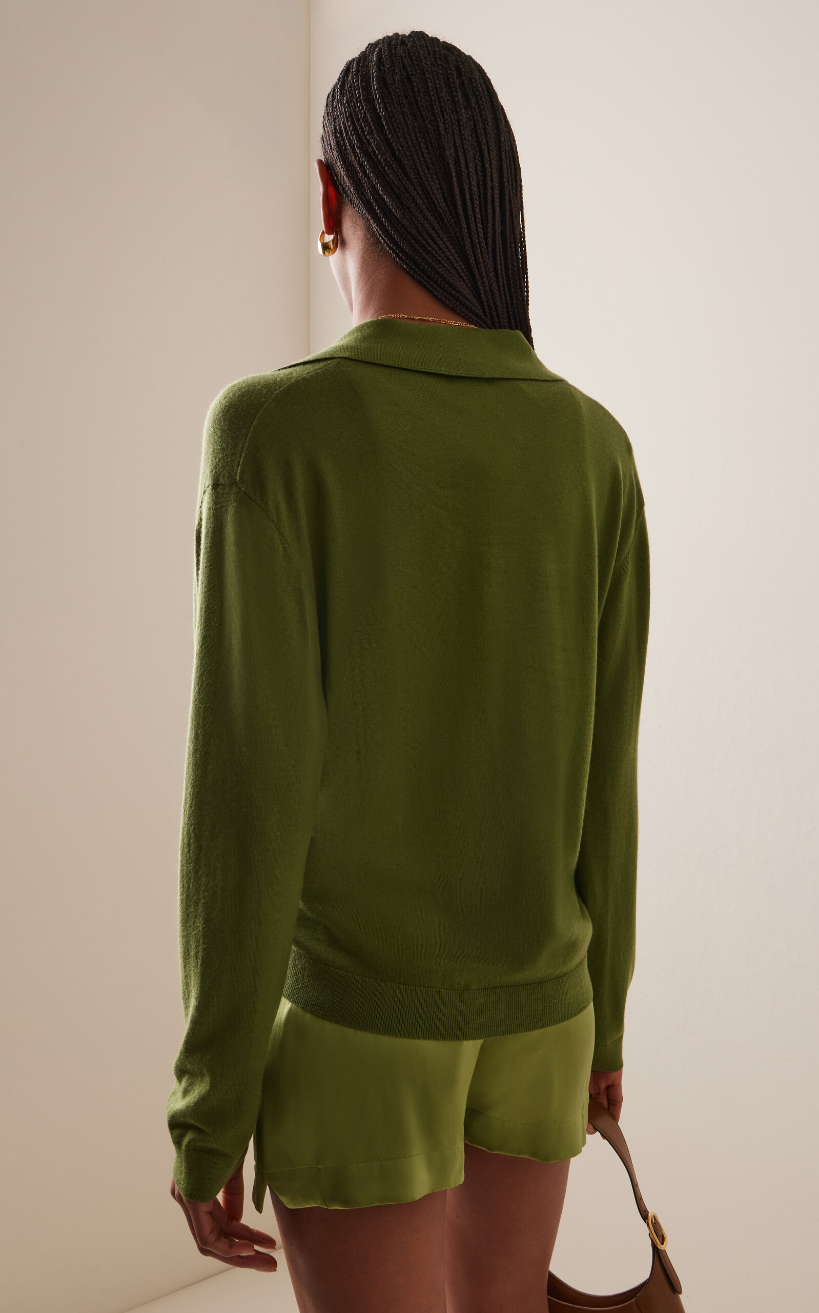 James Wool Polo Shirt green - 4