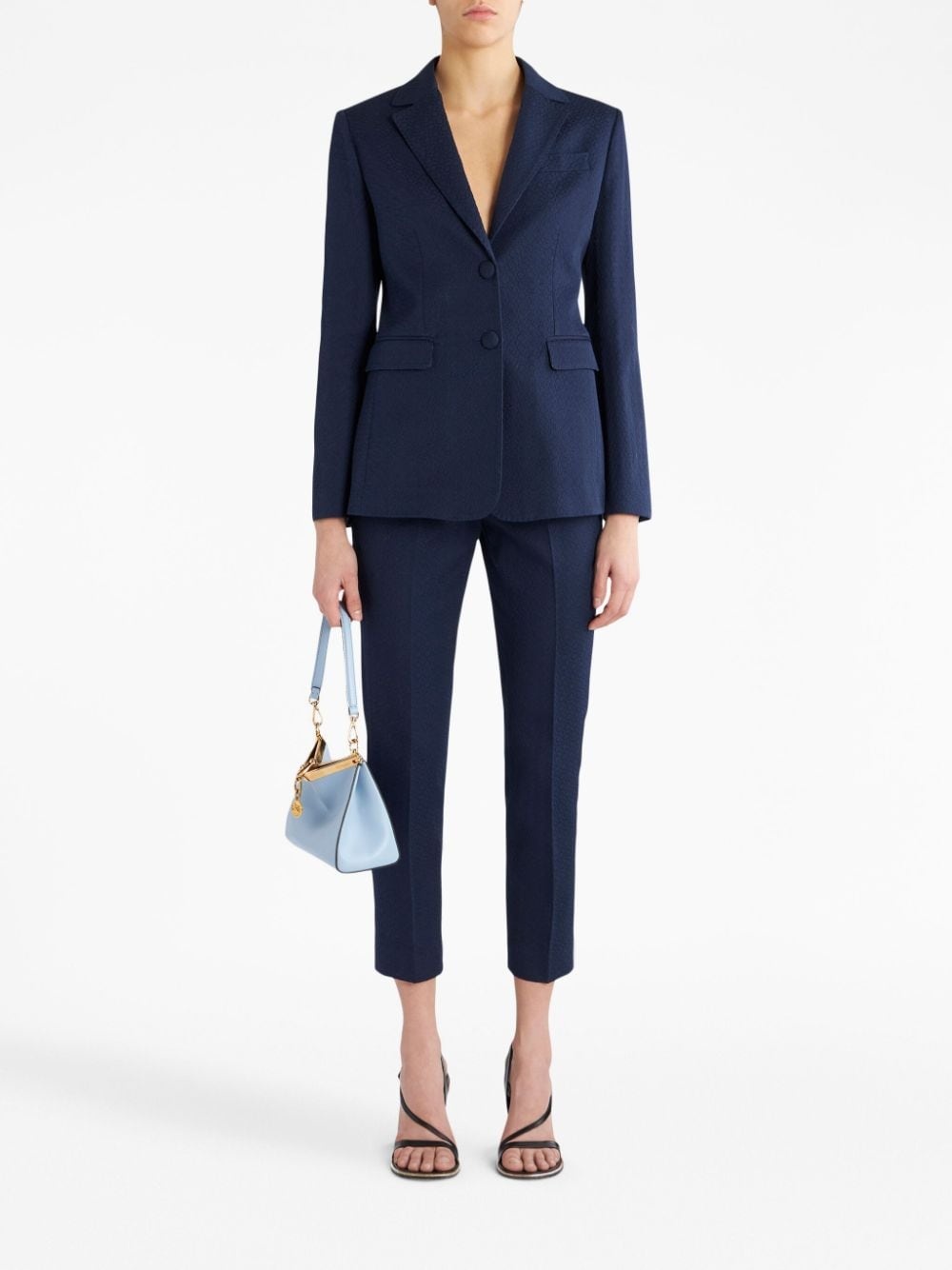 single-breasted notched blazer - 2