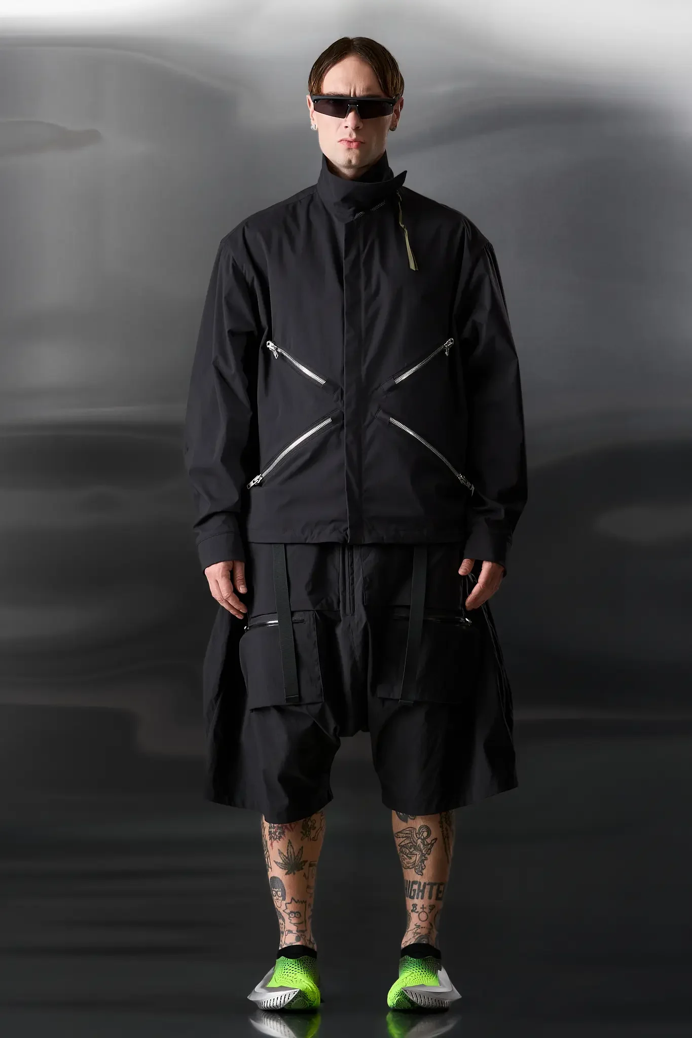 J121-E Encapsulated Nylon Jacket Black - 1