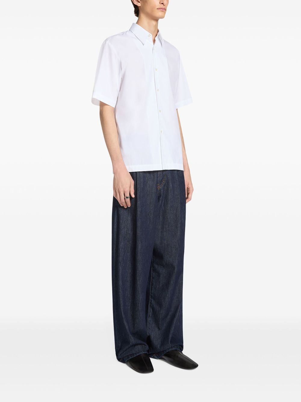 wide pleated jeans - 3