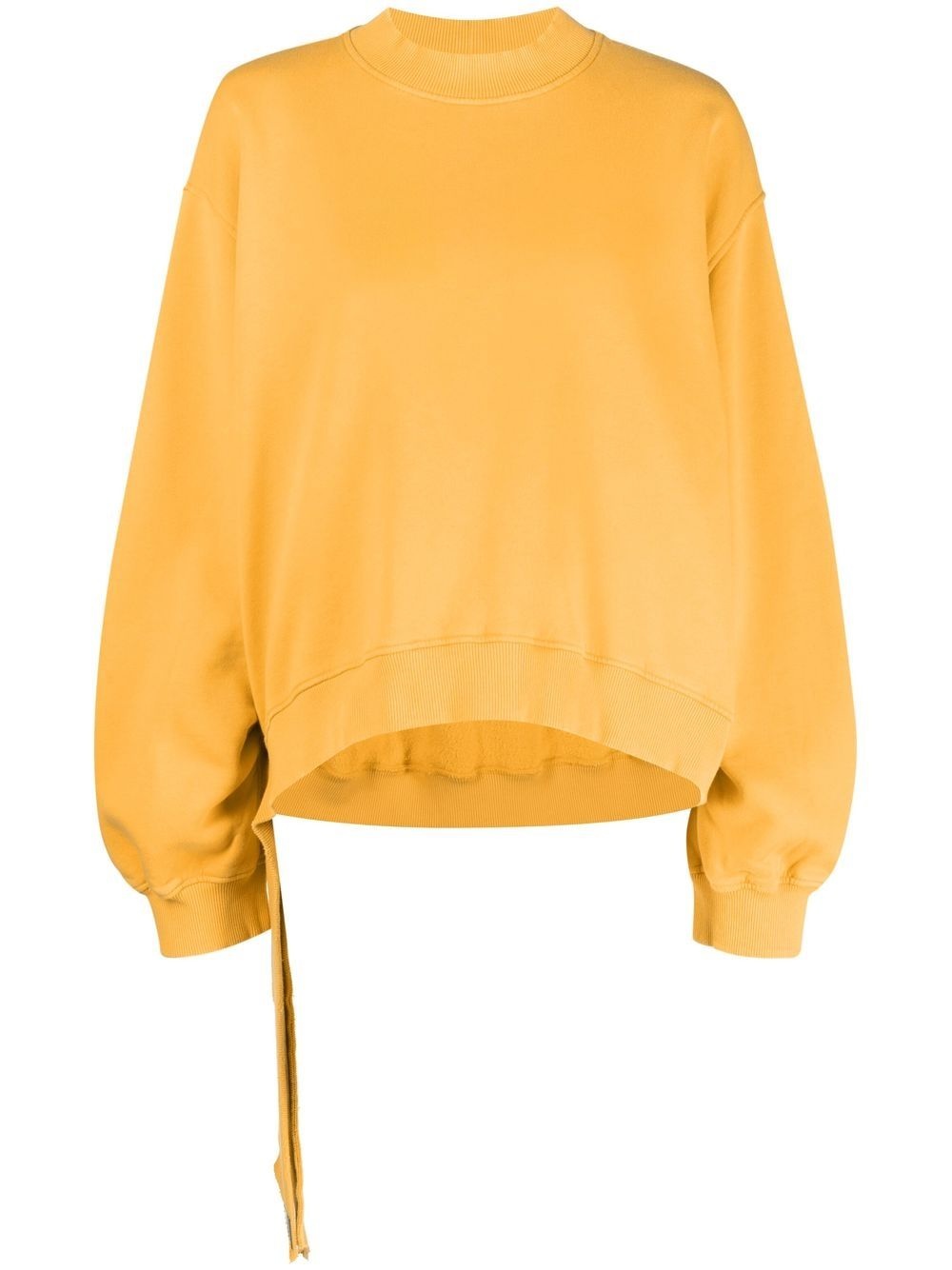 asymmetric-hem sweatshirt - 1