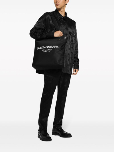 Dolce & Gabbana Shopping logo-print tote bag outlook