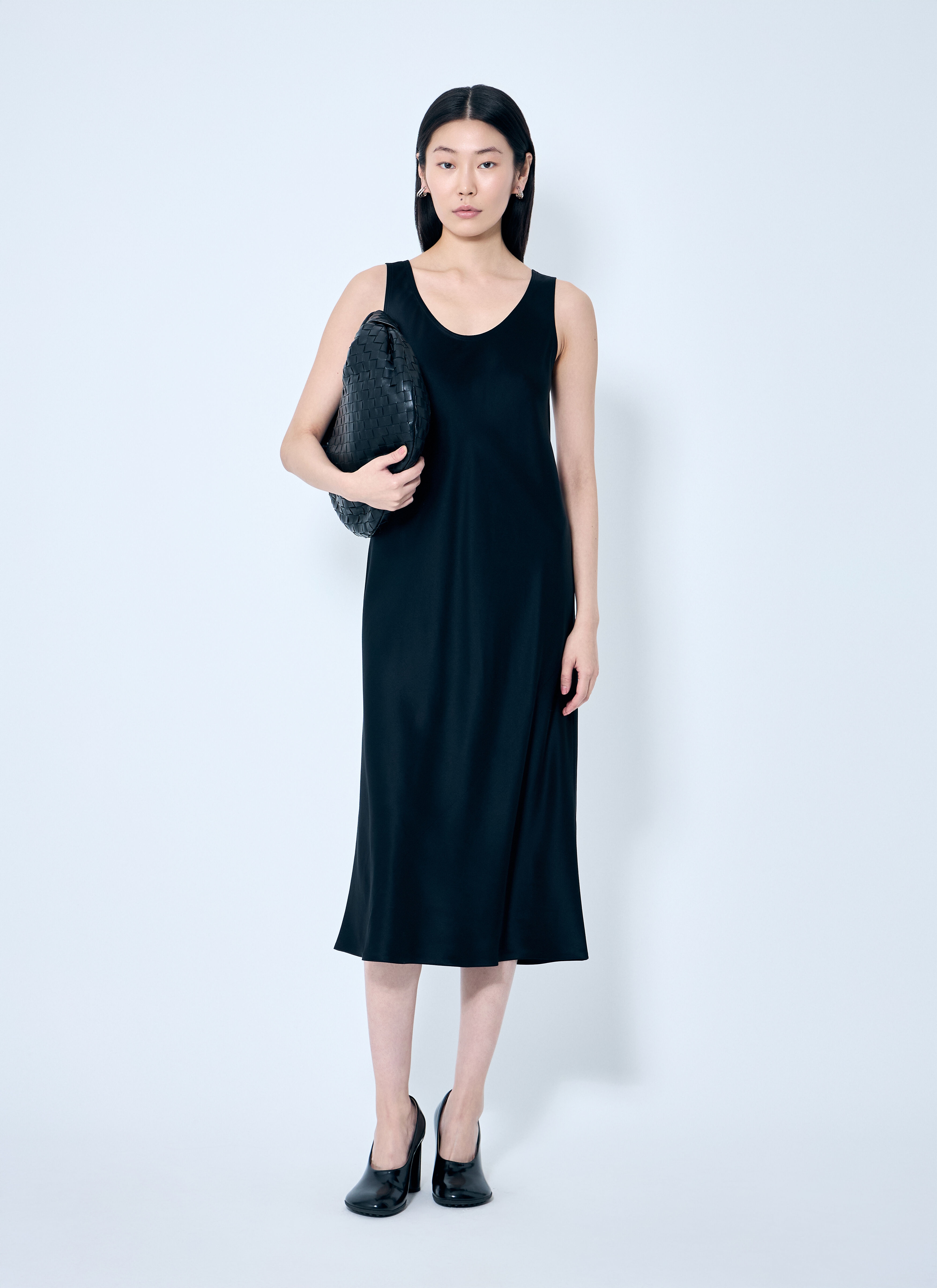 Silk Midi Dress - 2