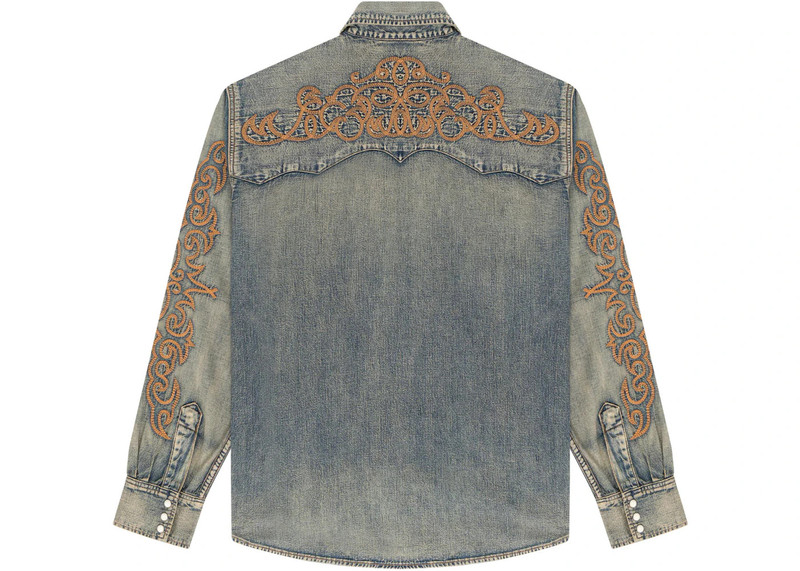 DENIM TEARS Denim Tears Western Cotton Stitch Denim Shirt Selvedge Denim outlook