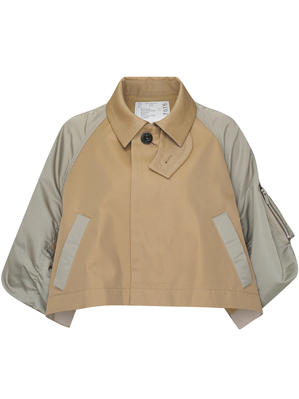 sacai Cotton Gabardine x Nylon Twill Jacket | club21