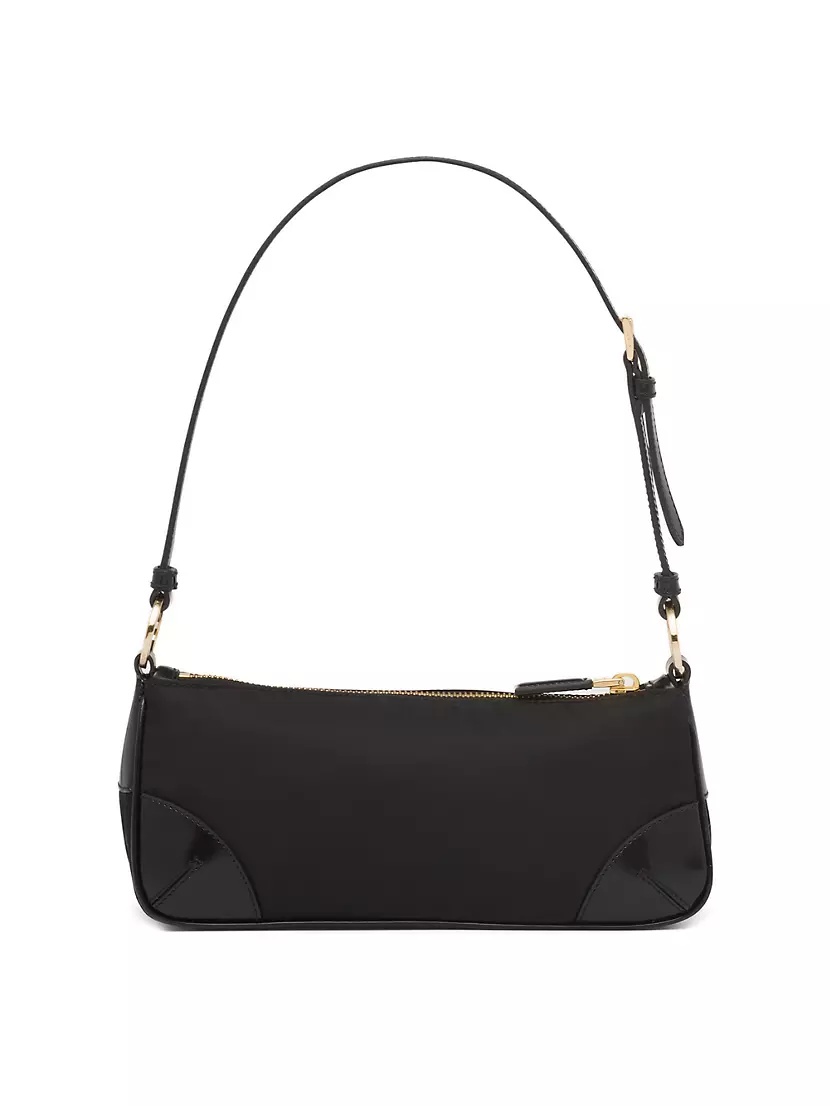 Prada Re-Edition 2002 Re-Nylon And Brushed Leather Shoulder