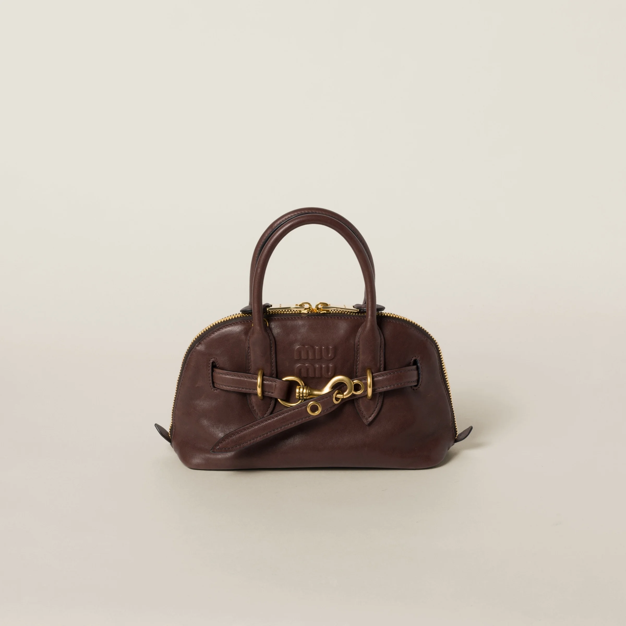 Aventure nappa leather top-handle bag - 1