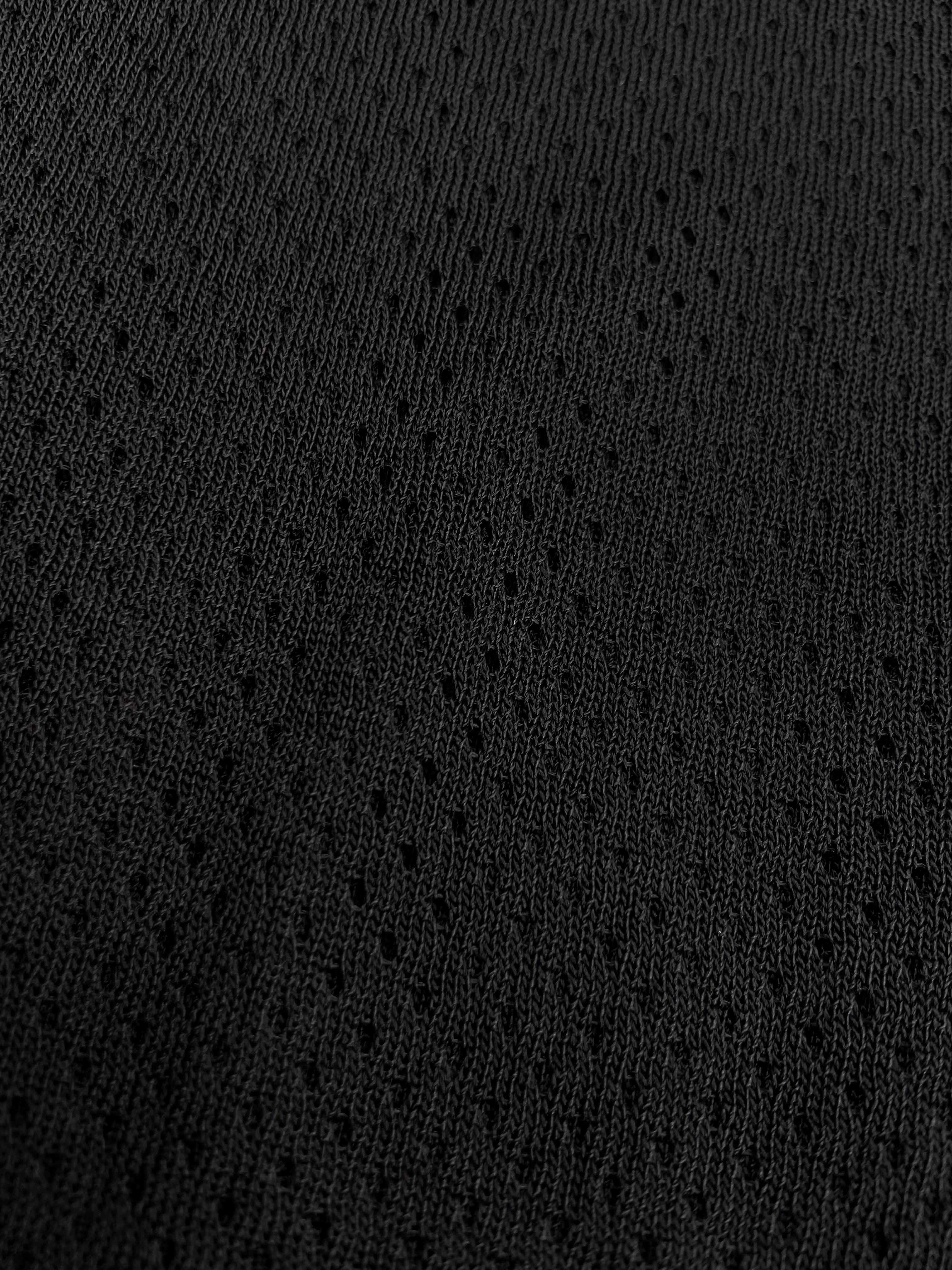 Gucci Spring 2000 Tom Ford Black Cut-Out Jersey Mesh Dress L - 11