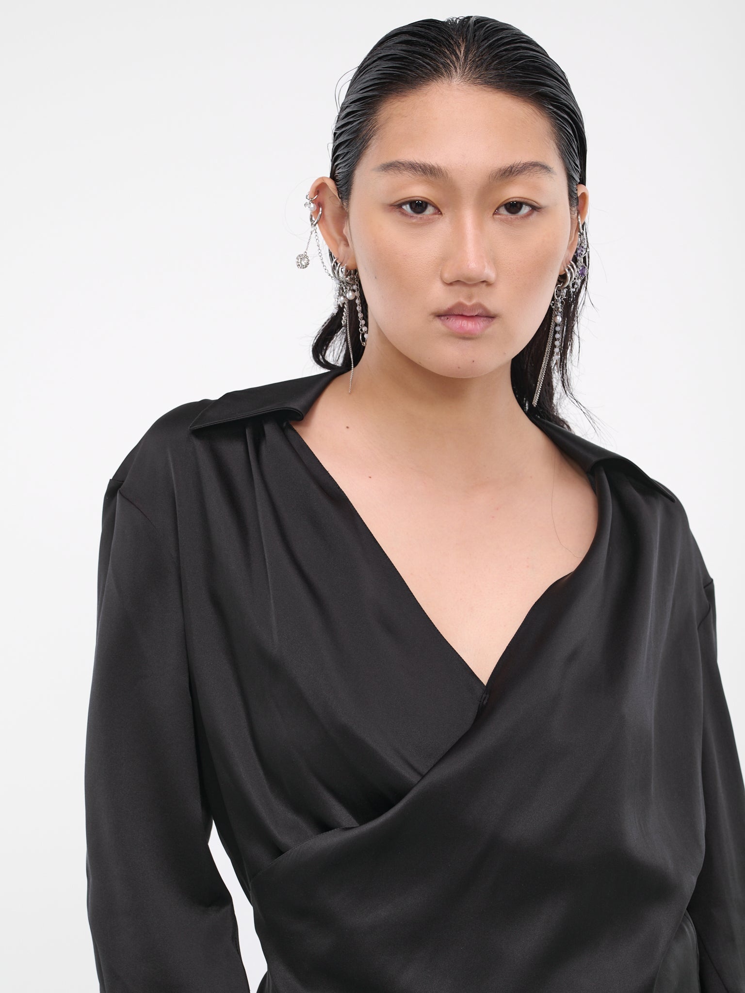 Draped Wrap Top - 5
