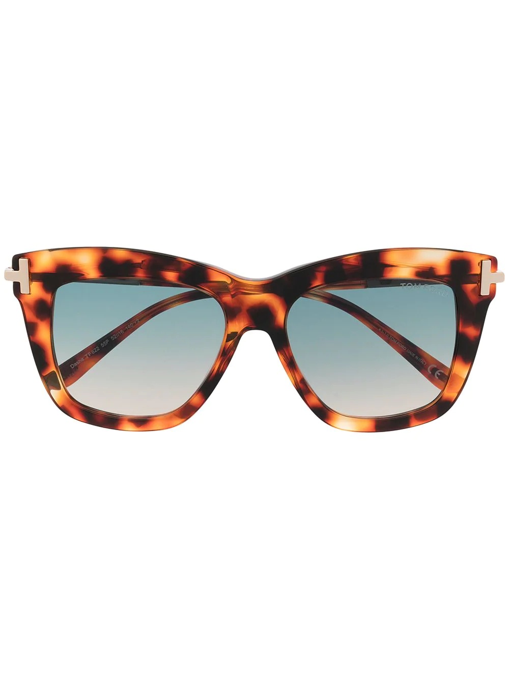 tortoiseshell square-frame sunglasses - 1